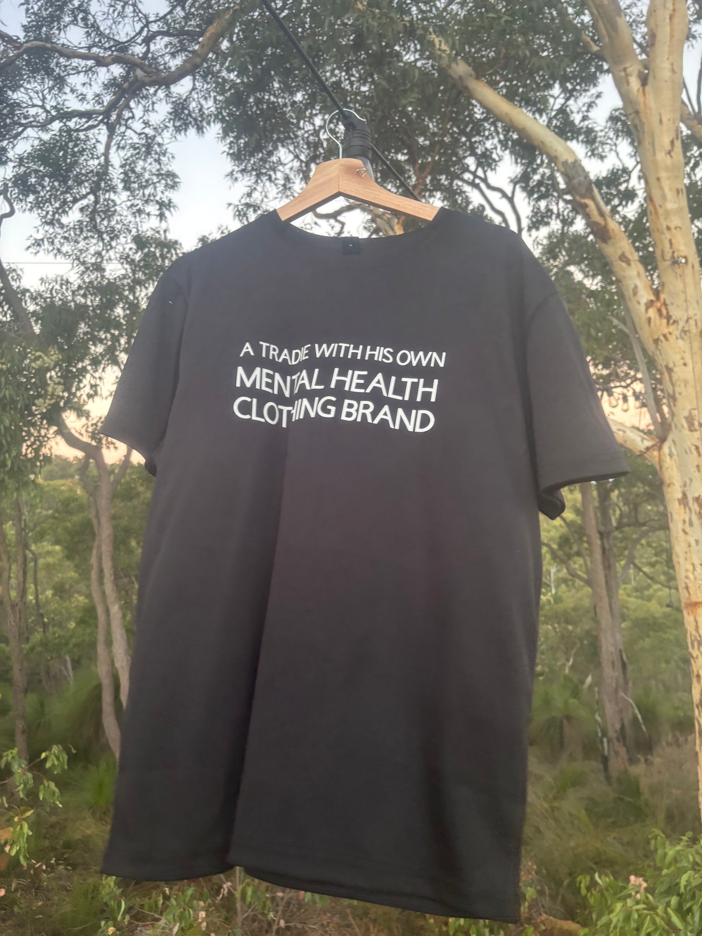 Just a tradie with his own mental health clothing brand